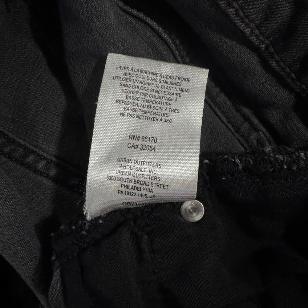 Free People We The Free Raw Hem Grey Jeans Size 30 Black Mid Rise Straight Leg - Picture 6 of 7